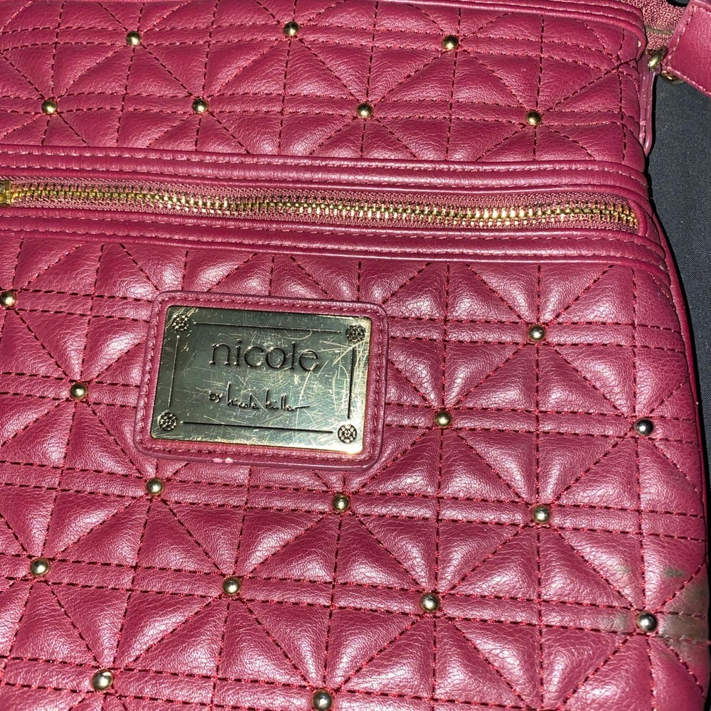 Maroon Nicole Miller purse